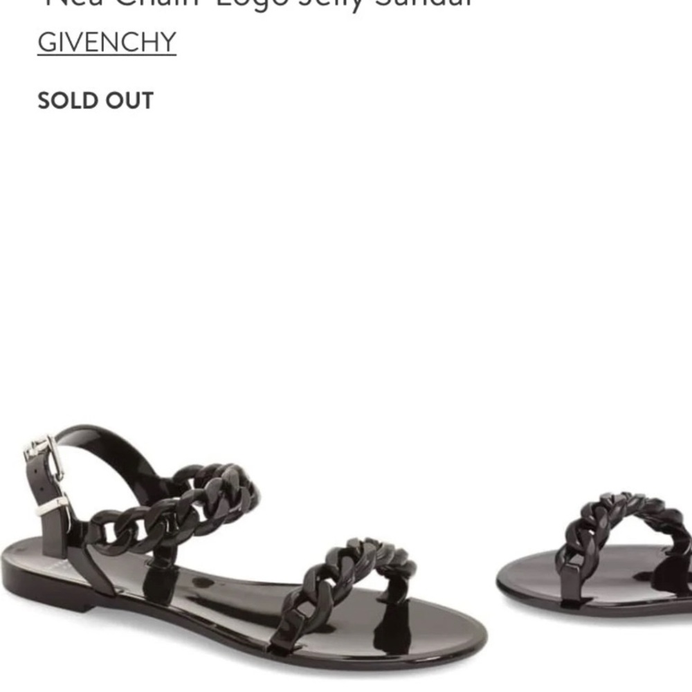 Givenchy Chain Jelly Sandals